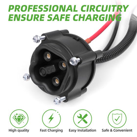 OXTOUF insulated shell design protects connections in rugged golf-cart use.