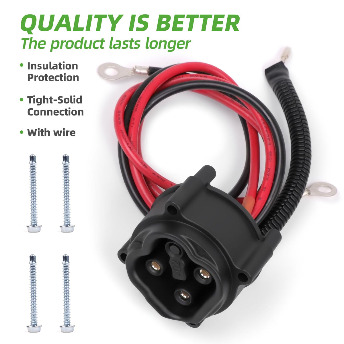 OXTOUF secure, vibration-resistant terminals maintain strong connections on rough terrain.