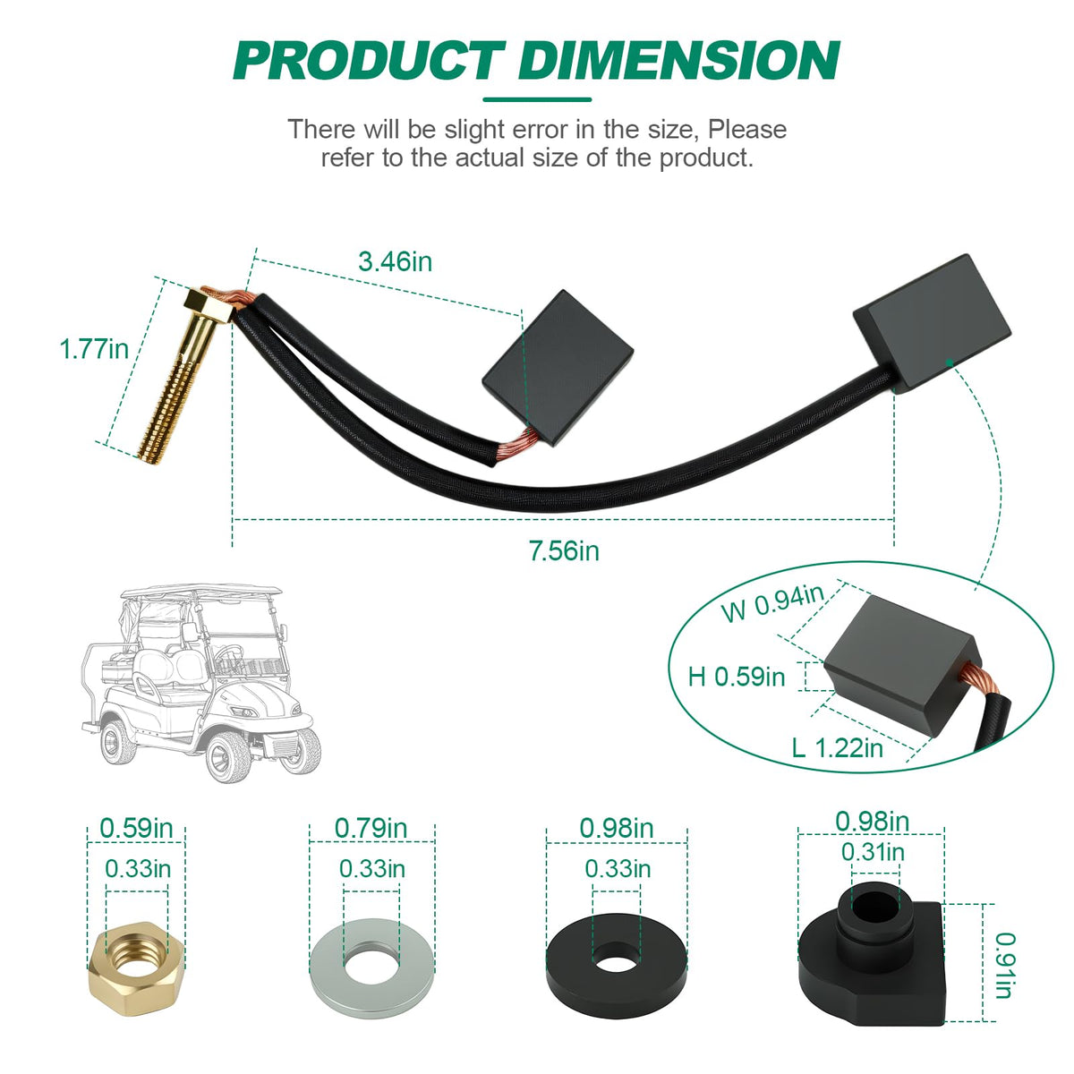 OXTOUF complete motor brush and hardware kit ready for maintenance