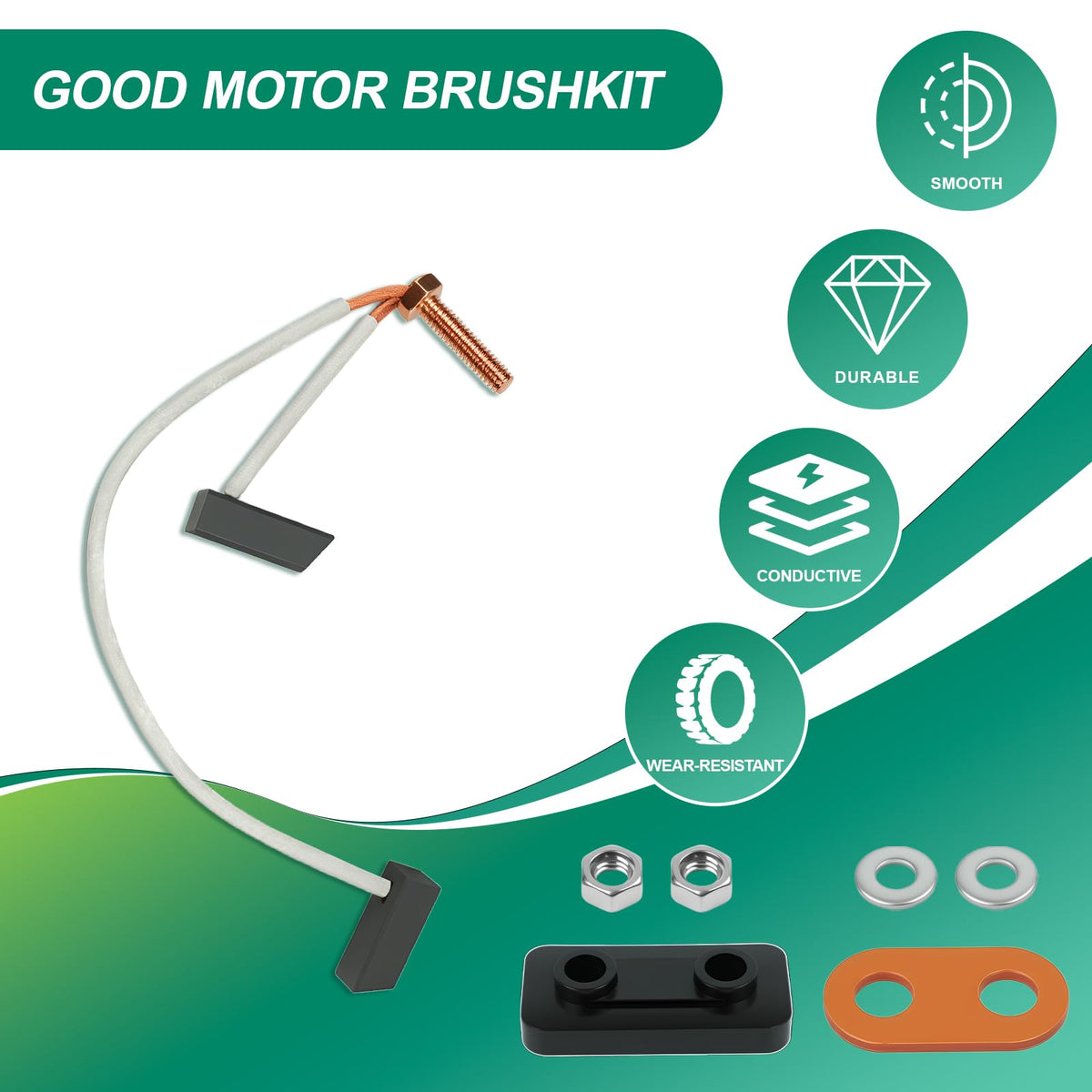 Installation-ready kit enables quick brush swap during maintenance.
