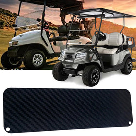 OZ-USA carbon fiber dash plate for EZGO carts adds premium aesthetics.