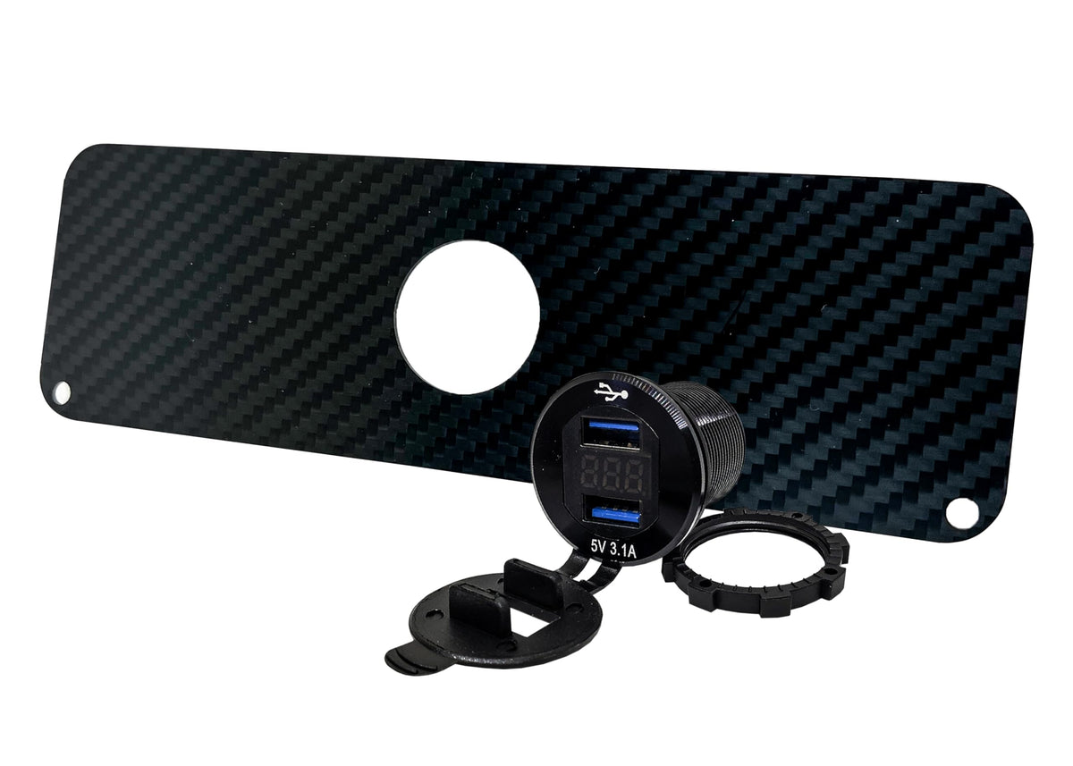 OZ-USA carbon fiber finish adds modern durability to your EZGO TXT dash.