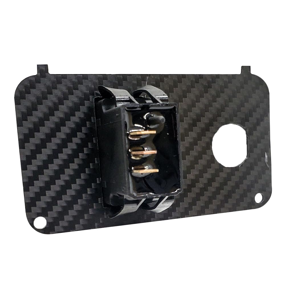 OZ-USA carbon fiber key switch plate assembly demonstrates EZGO Medalist TXT compatibility