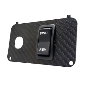OZ-USA carbon fiber key switch plate close-up weave shows premium material
