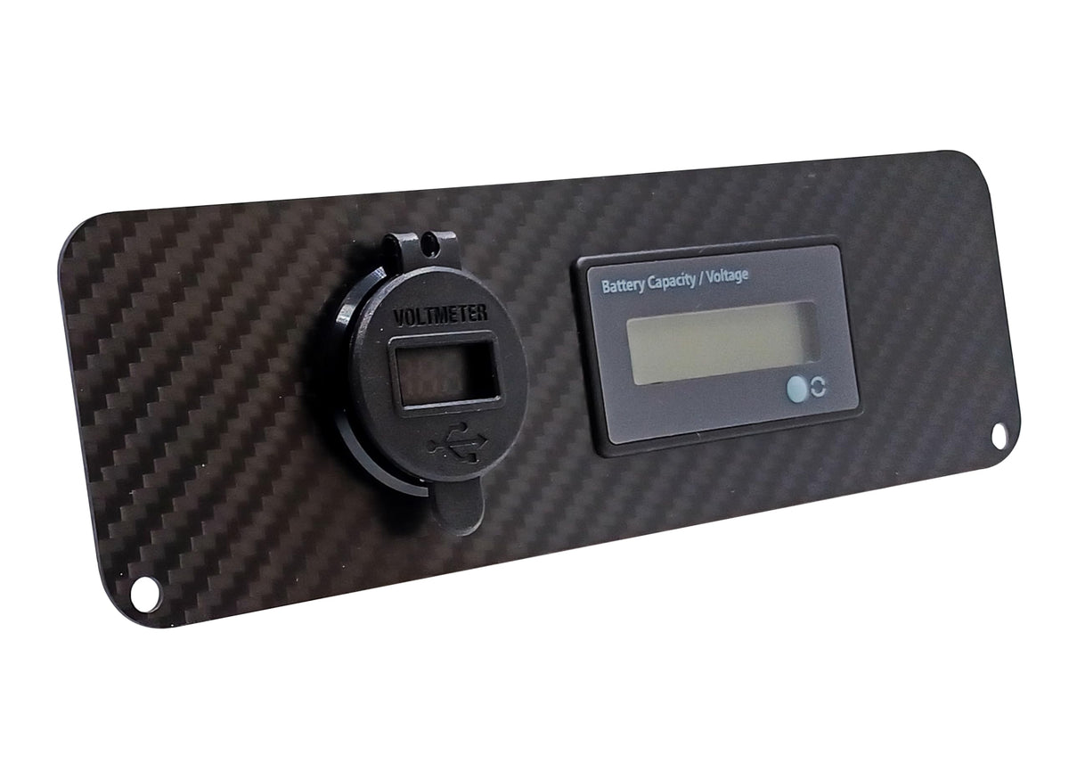 OZ-USA dual USB charging ports integrated into the dash panel for on-the-go devices