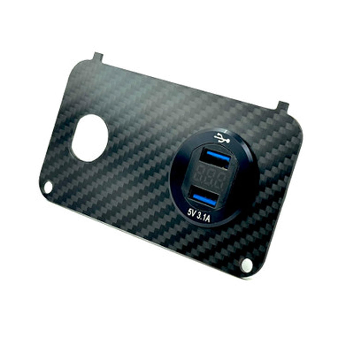 OZ-USA dual USB charging ports for on-board device charging.