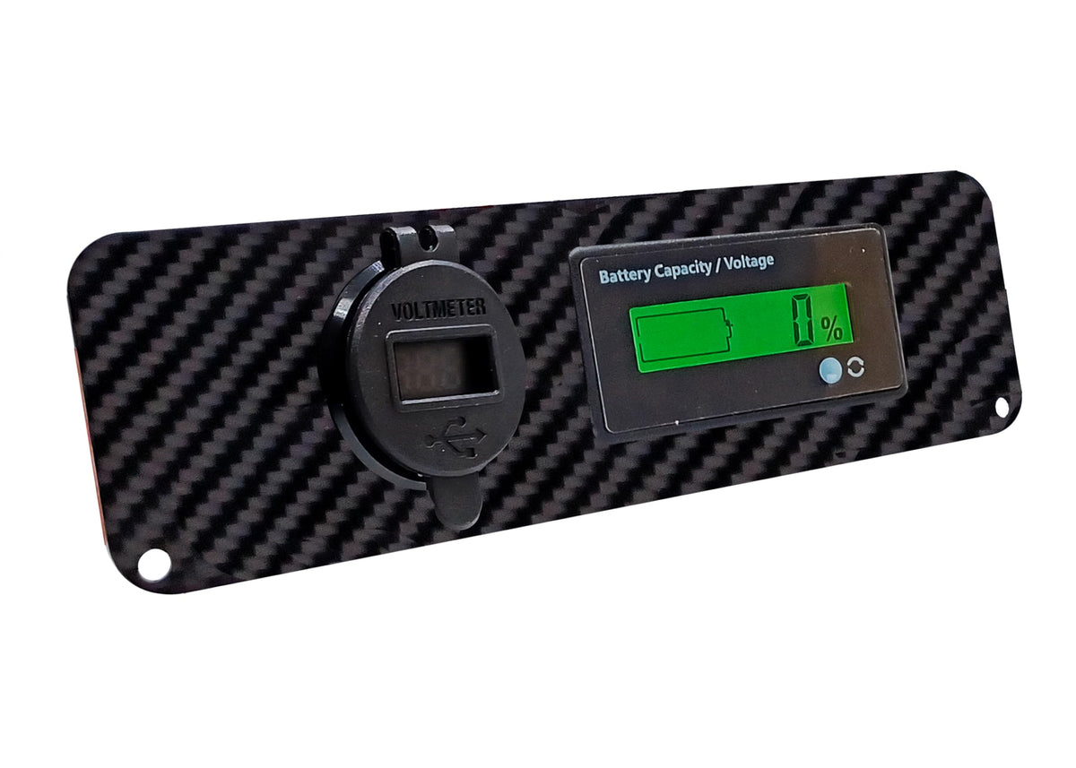 OZ-USA premium carbon fiber finish dash panel for a modern look