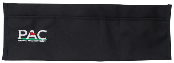 PAC Personal Accessory Caddy Golf black front view keeps essentials secure on the course