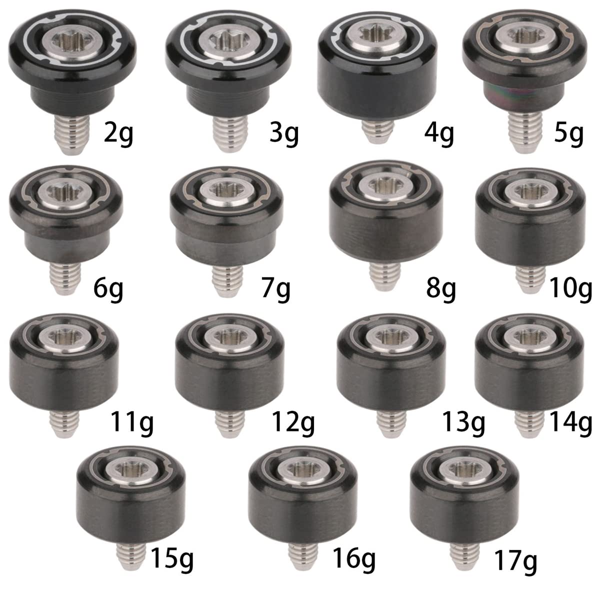 Packaging image showing 8g golf weight for easy installation.