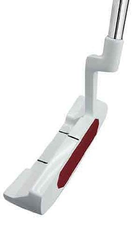 Palm Springs E2i White Tour 1 left handed putter angle view highlights balance