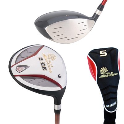 Palm Springs Golf 2ez SS 5 wood MRH Reg improves accuracy and distance from the fairway.
