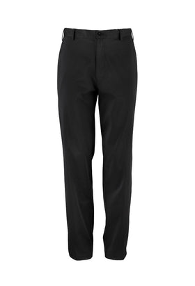 Palm Springs Golf DryFit flat-front pant in black, moisture-wicking close-up.