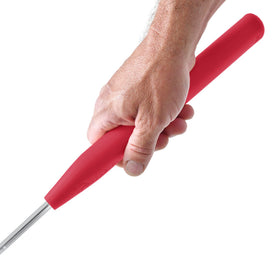 PalmBird Jumbo Red Putter Grip in hand for smoother tempo.