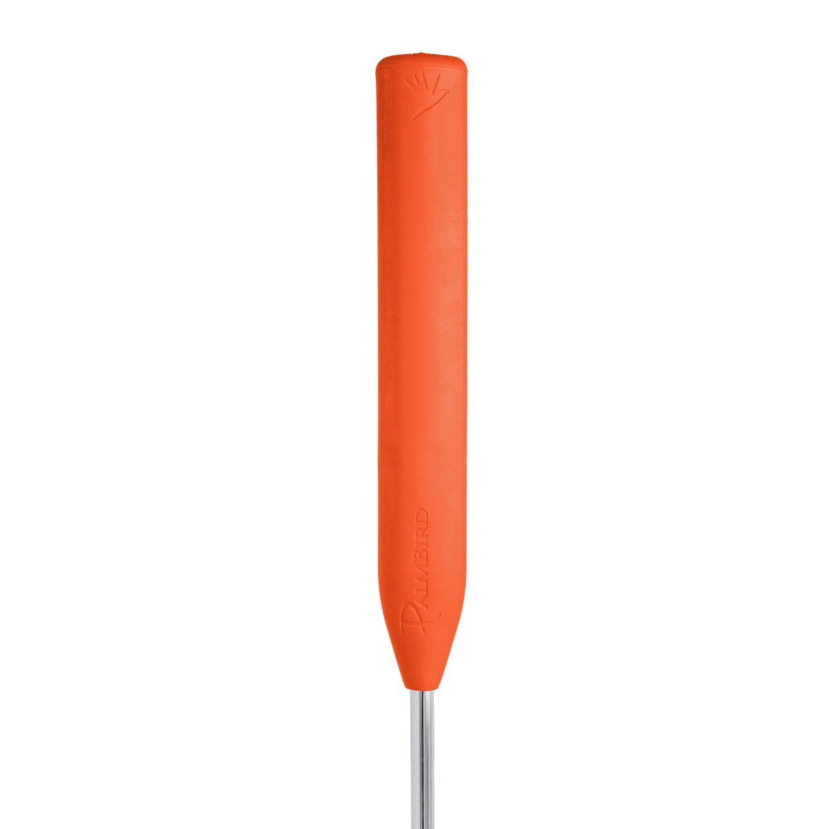 PalmBird Putter Grip Standard Orange front view shows ergonomic contour for steady strokes.