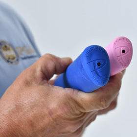 PalmBird Putter Grip Standard pink underside view highlights counter-balance for improved control.