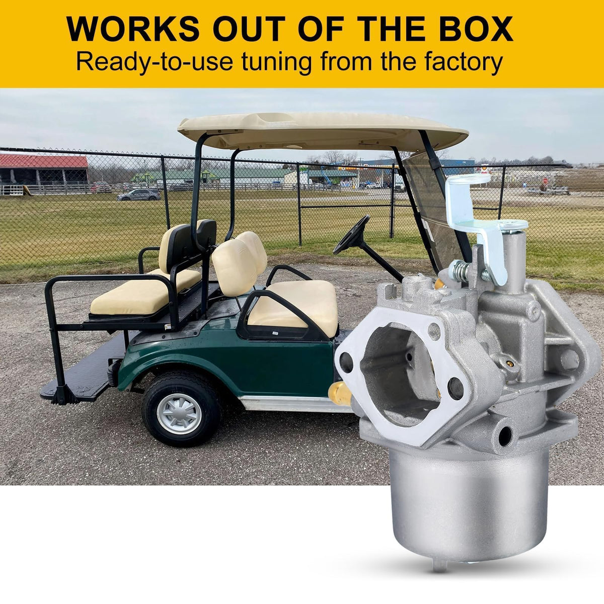 Panari FE290 carburetor kit; compact packaging for easy order fulfillment.