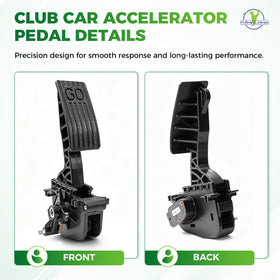 Panglong 2nd Gen pedal installed on a Club Car Precedent with a seamless fit.