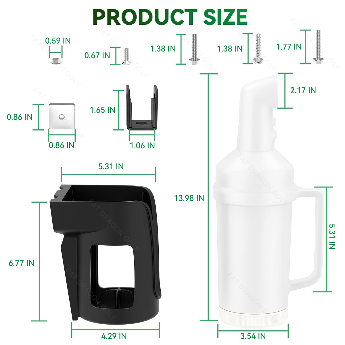 Panglong 35oz capacity minimizes refills across a full round of golf.