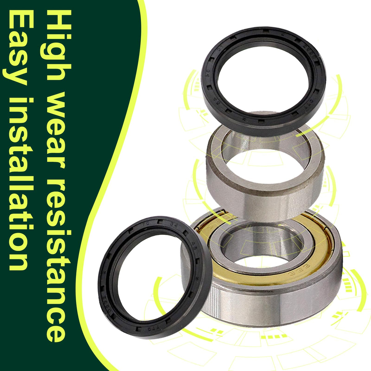 Panglong 6205ZZ rear axle bearing for smooth operation.
