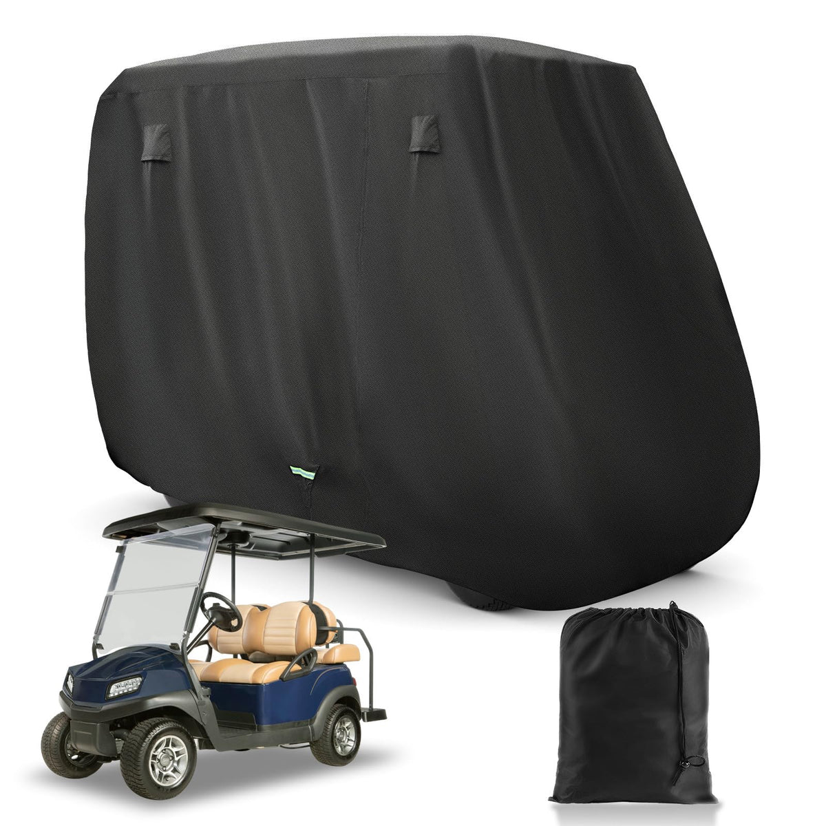 Panglong 620D golf cart cover front view protects against weather