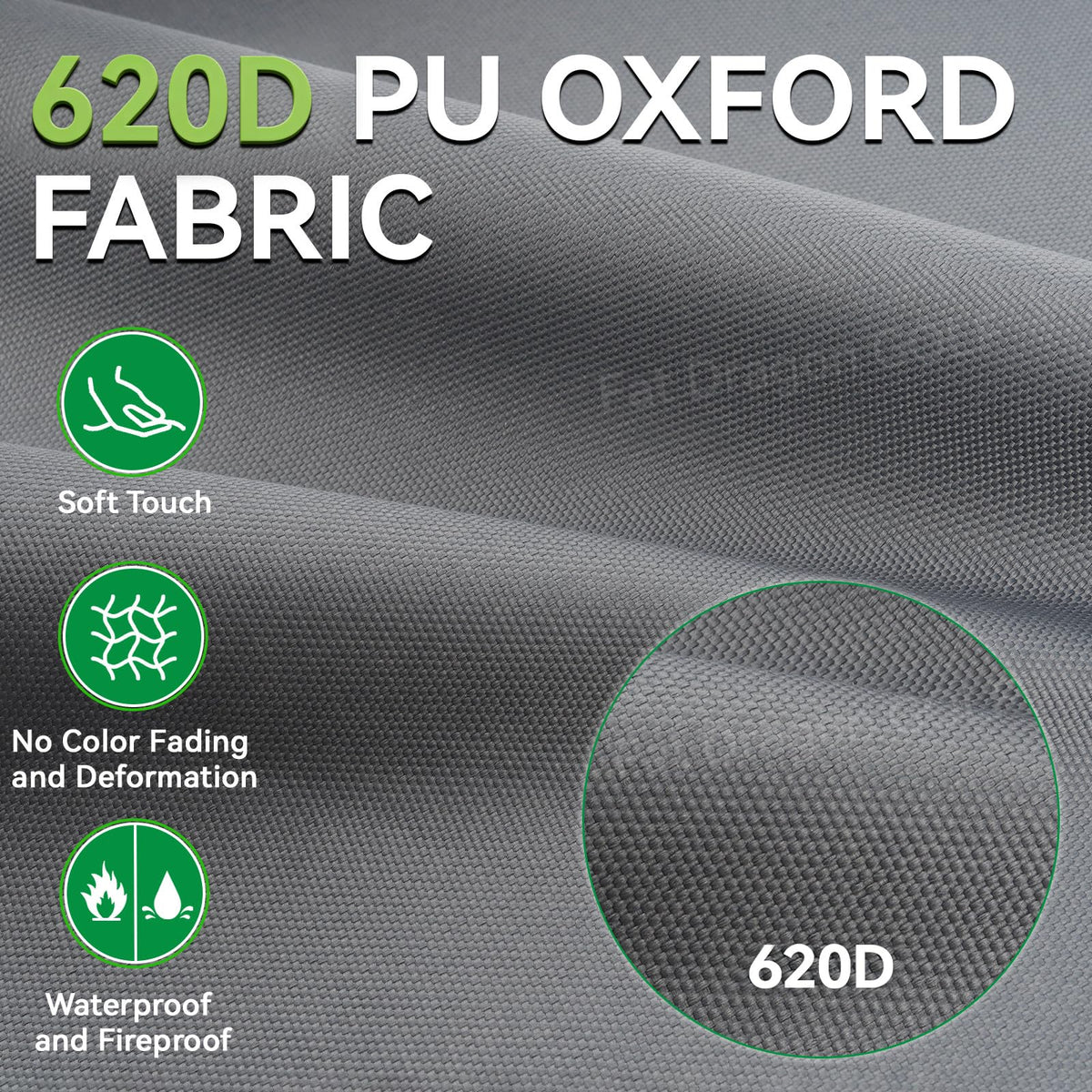 Panglong 620D gray side view highlighting sturdy fit against wind.