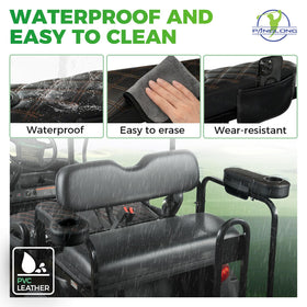 Panglong armrest fits 1-inch square tube rear seats for Yamaha EZGO Club Car
