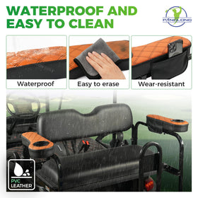 Panglong armrest with removable cup holder for easy cleaning.