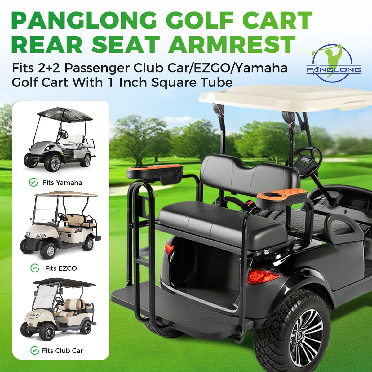 Panglong armrest featuring phone storage bag for convenient items.