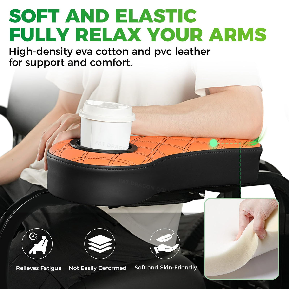 Panglong armrest fits 1-inch square-tube rear-seat arms for secure installation.