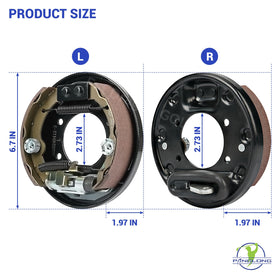 Panglong brake backplate cover close-up for durable performance.