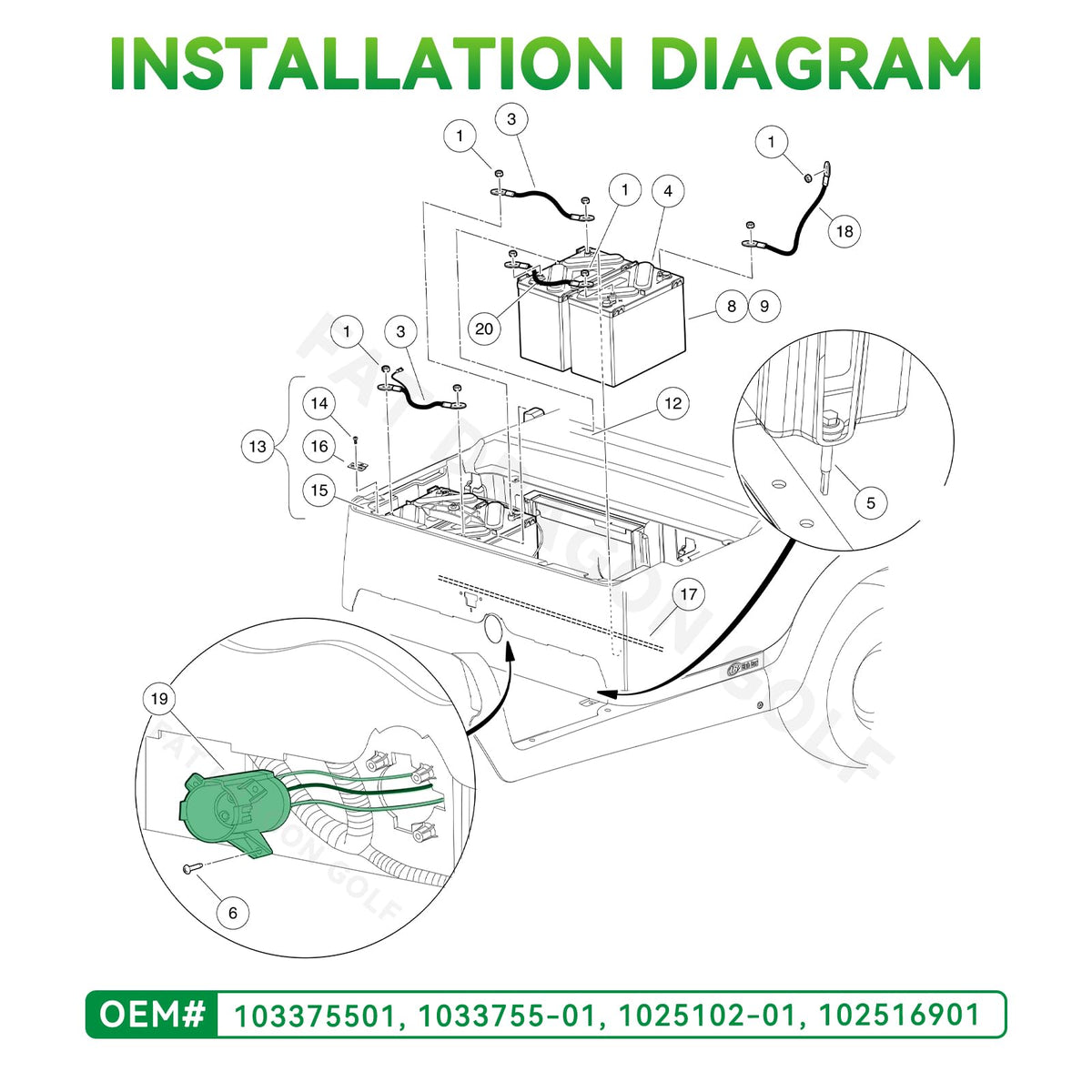 Panglong harness included ensures quick wiring connection during replacement