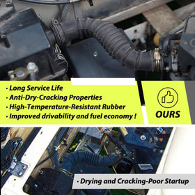 Panglong clamps for air intake hose secure a leak-free fit.