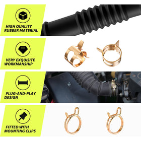 Panglong clamps for crankcase vent tube simplify installation.