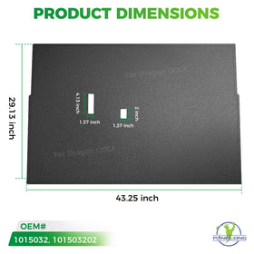 Panglong Club Car DS floor mat is durable and weather-resistant for outdoor use