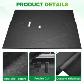 Panglong Club Car DS floor mat pedal-cutouts align with throttle and brake precisely