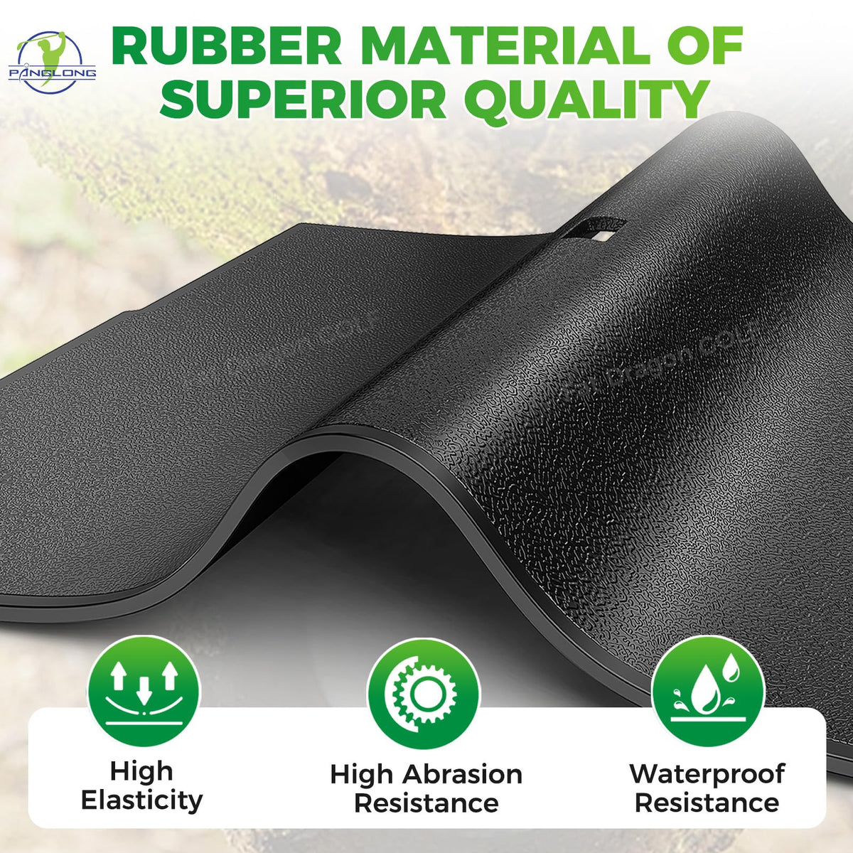 Panglong Club Car DS floor mat rubber material provides strong anti-slip grip