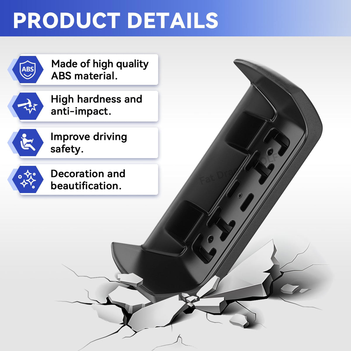 Installation-ready Panglong bumper with included screws and nuts for easy mounting.