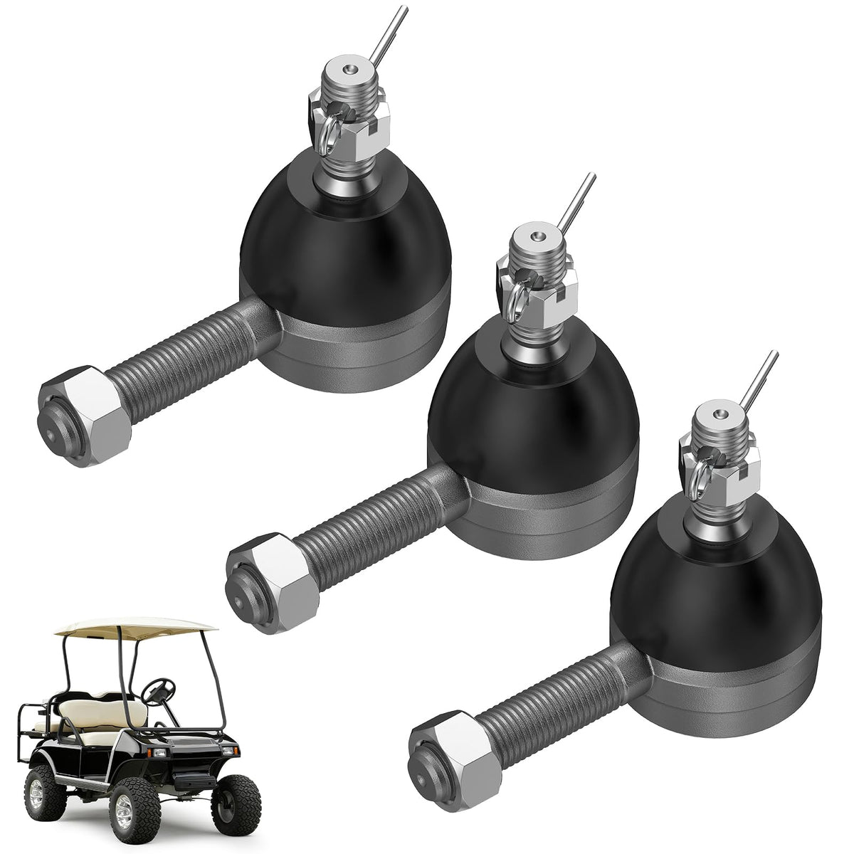 Panglong Club Car DS right thread tie rod end with 7539 for precise steering