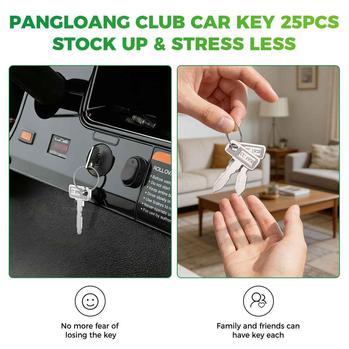Panglong club car key ring collection shown for bulk distribution.