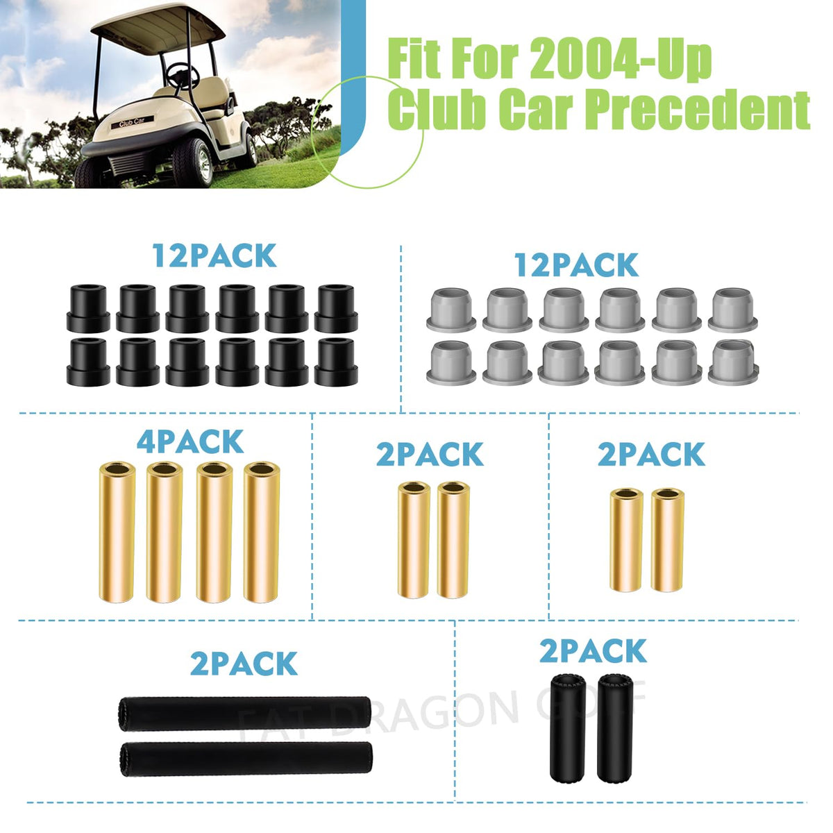 Panglong Club Car Precedent bushing assembly guide for quick replacement