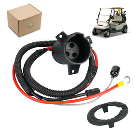 Panglong Club Car Precedent charger receptacle front view showing durable construction for reliable charging