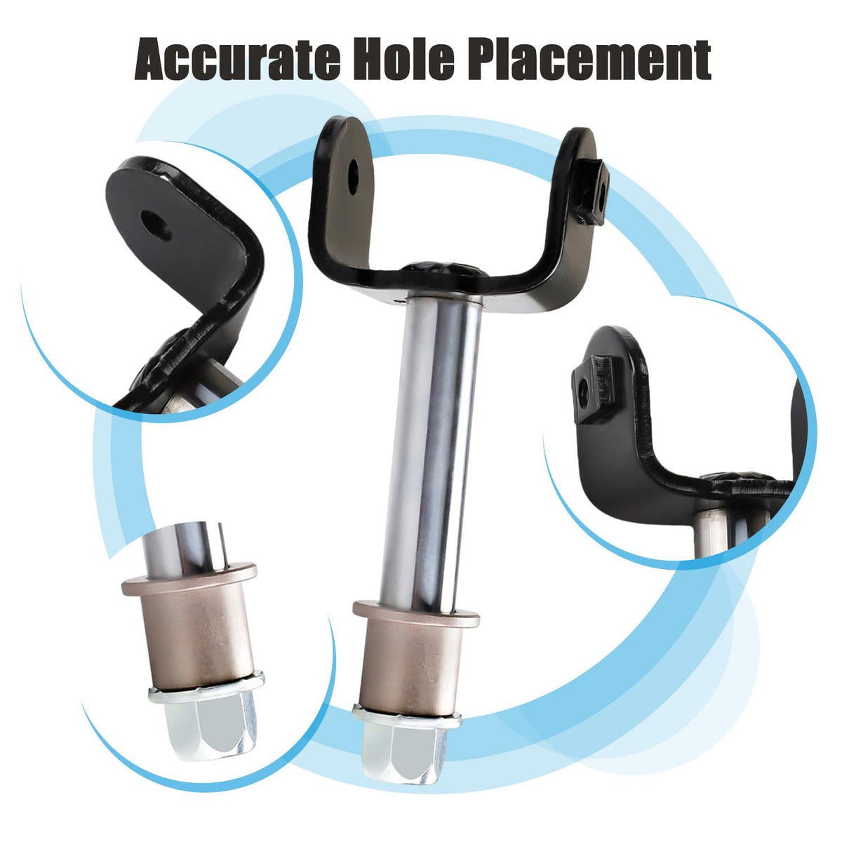 Panglong Club Car Precedent front wheel hub close-up with precise aluminum construction