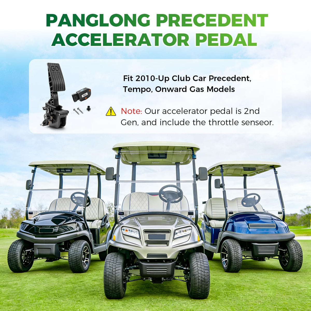 Panglong compatibility image shows 2010-up Club Car model support.