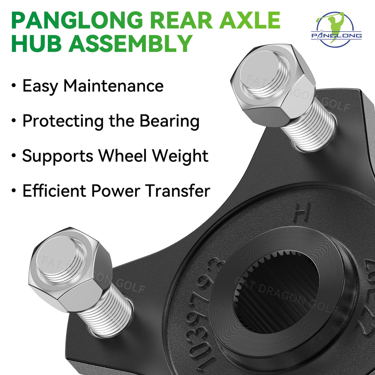 Replacement hub addresses wheel deflection from wear for smoother operation