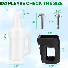 Panglong bottle with grip for comfortable pouring and handling on greens