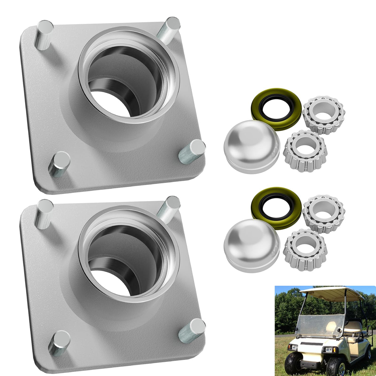 Panglong DS front hub assembly for 1981-2003 Club Car DS ensures smooth wheel rotation