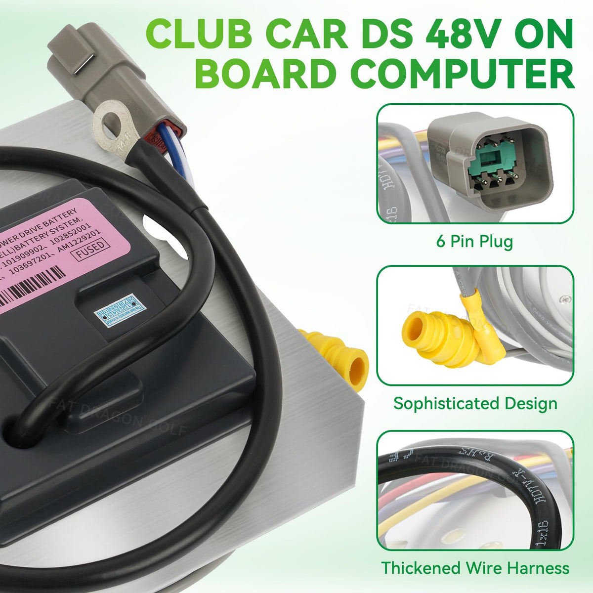 Panglong DS OBC module on board for Club Car DS Regen II compatibility