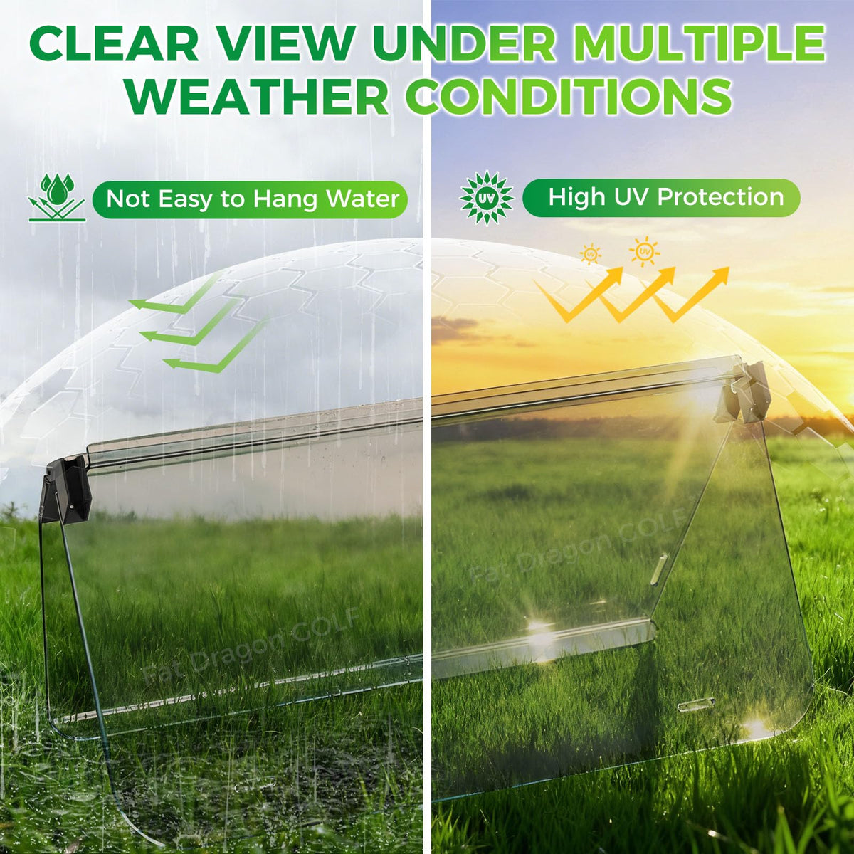 Panglong DS windshield PC material delivers durability and impact resistance.