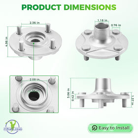 Panglong durable rear wheel hub for golf carts withstands heavy use.