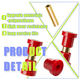 Panglong quality bushings protecting rear leaf springs during use.